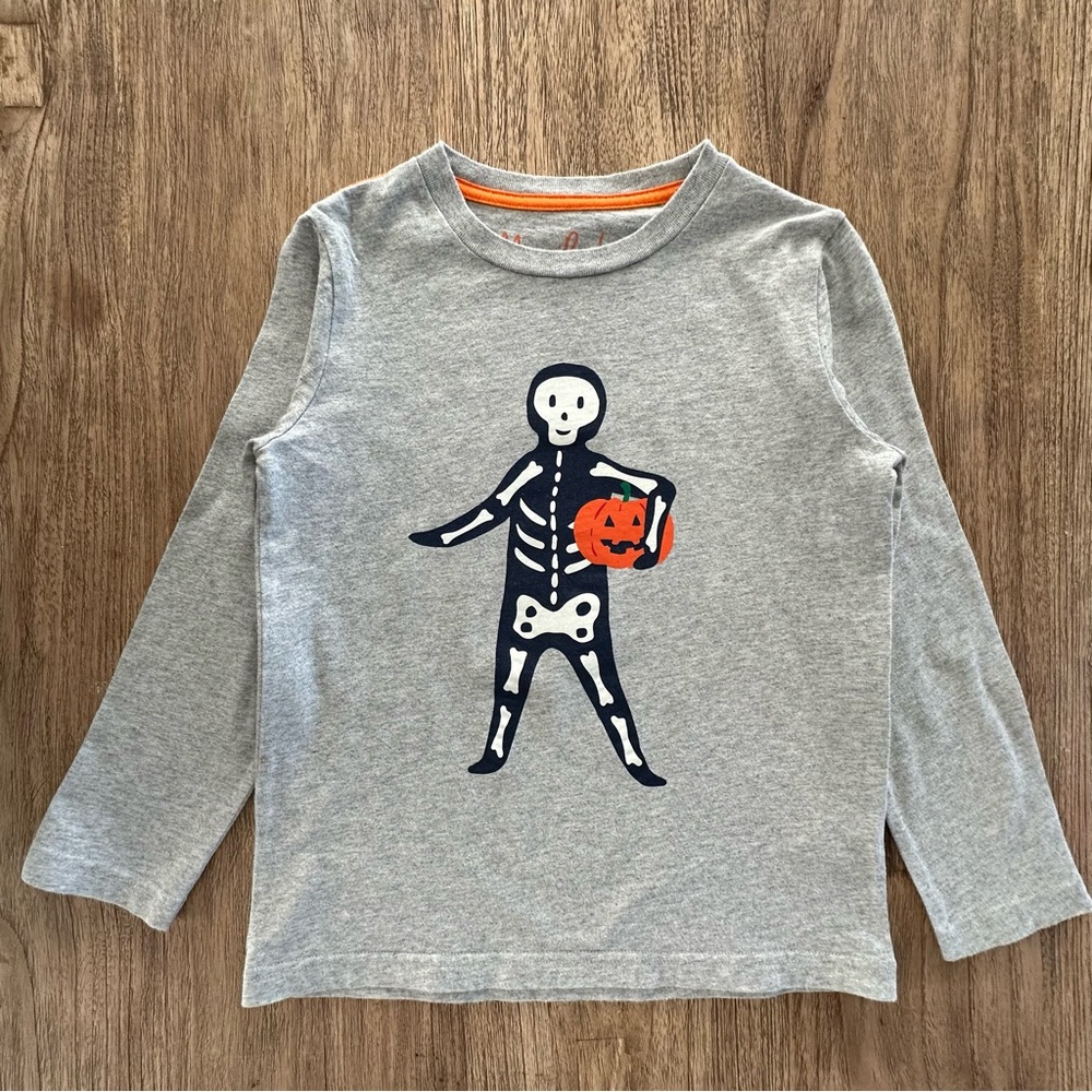 Halloween Shirt with Skeleton and Jack-O’-Lantern